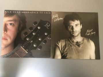 Twee mooie (blues) rock lps van Rick Derringer en Nils Lofgr beschikbaar voor biedingen