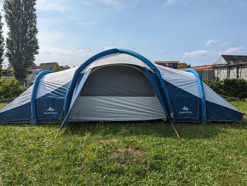 Quechua opblaasbare tent air seconds fresh and black 8 perso, Caravans en Kamperen, Tenten, meer dan 6, Gebruikt, Ophalen
