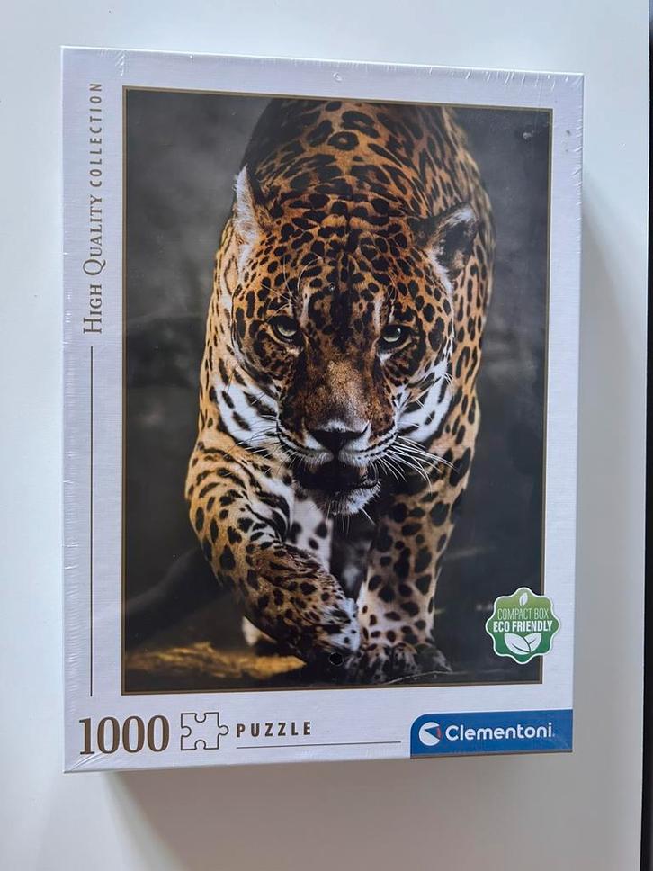 Clementoni high quality puzzel panter 1000 stuks, Hobby en Vrije tijd, Denksport en Puzzels, Nieuw, Legpuzzel, 500 t/m 1500 stukjes