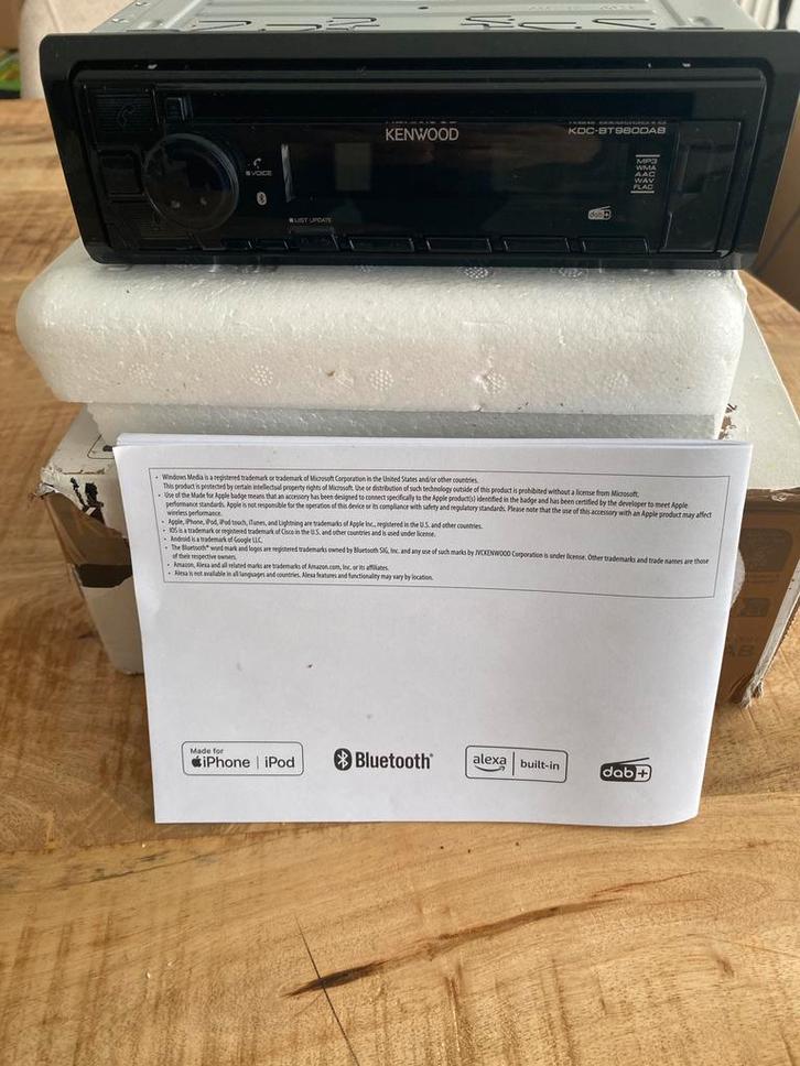Autoradio KENWOOD KDC-BT960DAB neuf, Computers en Software, Optische drives, Nieuw, Cd, Ophalen of Verzenden