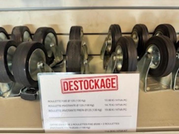 Roulette fixe / Roulette pivotante, Doe-het-zelf en Bouw, Zwenkwielen, Nieuw, Ophalen