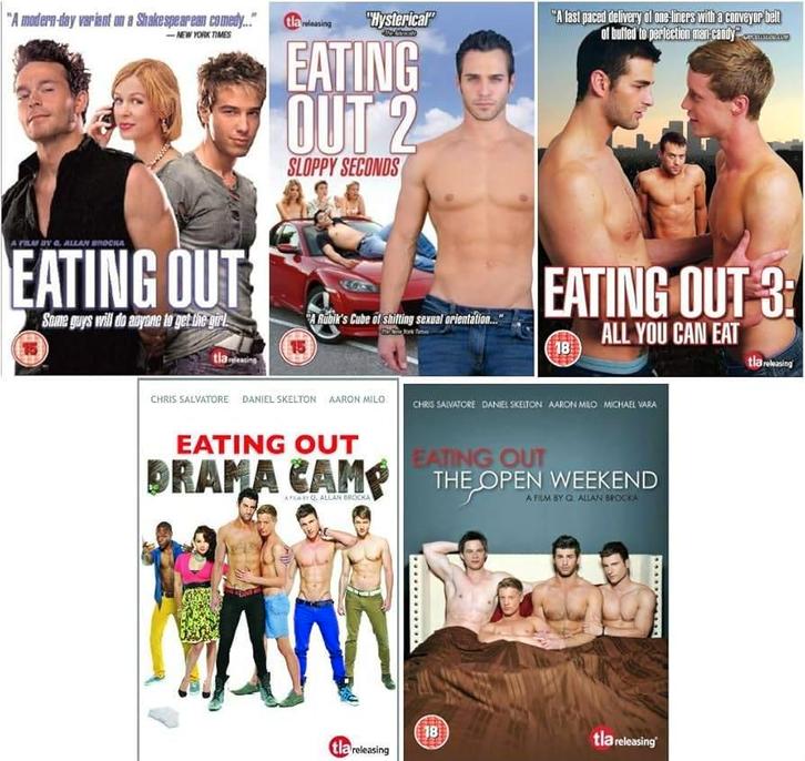 Eating Out - 1 t/m 5, Cd's en Dvd's, Dvd's | Komedie, Zo goed als nieuw, Romantische komedie, Ophalen of Verzenden