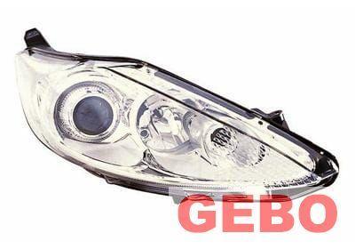 Ford fiesta 2008/2013 koplamp rechts voor H1+H7 chrome frame, Auto-onderdelen, Verlichting, Ford, Nieuw, Ophalen of Verzenden