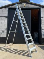 Solide 1x10 alu trapladder (professioneel), Gebruikt, Trap, Ophalen of Verzenden, Opvouwbaar of Inschuifbaar