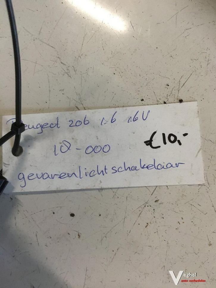 Peugeot 206 1.6 16v Alarmlichtschakelaar, Auto-onderdelen, Dashboard en Schakelaars, Gebruikt, Ophalen of Verzenden