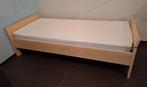 Lit simple + sommier à lattes + matelas, Maison & Meubles, 90 cm, Enlèvement, 200 cm, Bois