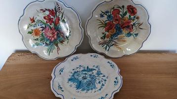 lot de 3 assiettes décoratives vintage beschikbaar voor biedingen