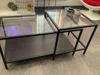 Salontafel, Huis en Inrichting, Tafels | Salontafels, Ophalen, Zo goed als nieuw, Glas