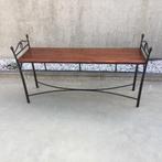(Bed) bank metaal + hout, Huis en Inrichting, Ophalen, Gebruikt
