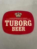 Oud reclamebord Tuborg bier, Ophalen of Verzenden, Gebruikt, Reclamebord, Plaat of Schild, Overige merken