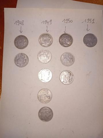 500 Belgische frank zilveren munten 15€ per stuk Te verwijde beschikbaar voor biedingen