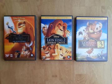 DVD Walt Disney The Lion King 1-2-3 (Dutch + English) beschikbaar voor biedingen