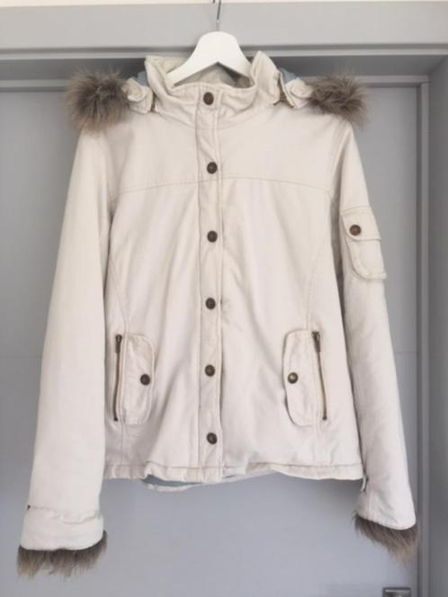 Warme winterjas met afneembare capuchon ( Large ) 42, Kleding | Dames, Jassen | Winter, Zo goed als nieuw, Maat 42/44 (L), Ophalen of Verzenden