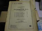 Compositions pr clarinette et piano Weber/Rose, Muziek en Instrumenten, Bladmuziek, Ophalen, Gebruikt, Les of Cursus, Klarinet