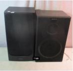 2 Prima Luidsprekers van Sony en Audiosonic, Audio, Tv en Foto, Luidsprekerboxen, Ophalen of Verzenden, Gebruikt, Front, Rear of Stereo speakers
