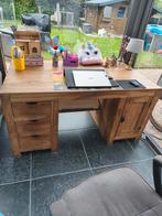 Grote Bureau teak, Huis en Inrichting, Bureaus, Ophalen, Zo goed als nieuw, Bureau