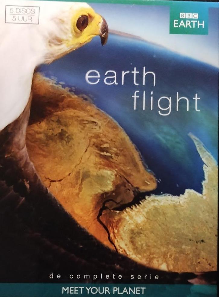 Earth Flight complete serie 5DVDs zo goed als nieuw!, Cd's en Dvd's, Dvd's | Documentaire en Educatief, Zo goed als nieuw, Natuur