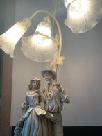Decoratieve kandelaar 65cm hoog met 3 kelklampen, Ophalen, Gebruikt, Glas, Rustiek