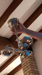 Luchter inox, Huis en Inrichting, Lampen | Hanglampen, Ophalen of Verzenden, Zo goed als nieuw