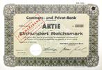 Commerz-und Privat-Bank (Commerzbank) 1942, Postzegels en Munten, Aandelen en Waardepapieren, 1920 tot 1950, Ophalen of Verzenden