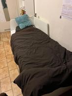 Bedbank met 2 lades, Ophalen, Overige materialen, Wit, Tweepersoons