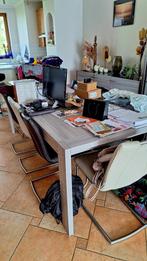 Grande table salle à manger restangulaire 8 pers., Ophalen, 200 cm of meer, 50 tot 100 cm, Zo goed als nieuw