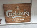 Ijzeren reclamebord carlsberg, Ophalen of Verzenden, Zo goed als nieuw