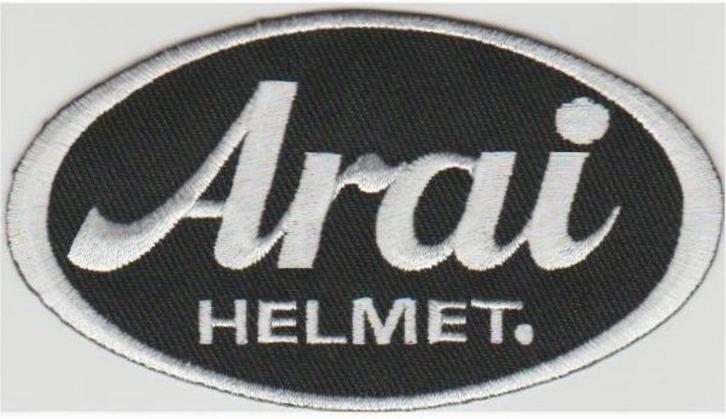 Arai Helmet stoffen opstrijk patch embleem #2, Motoren, Accessoires | Stickers, Verzenden