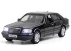 DieCast model van metaal Mercedes Benz W140 zwart (1:32), Ophalen of Verzenden, Nieuw