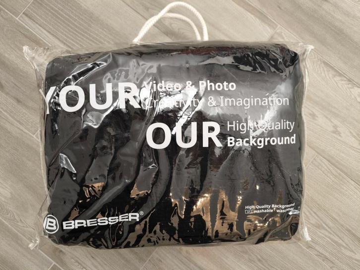 Bresser Achtergronddoek BG-3X4-ZW 3,0x4,0m zwart, Audio, Tv en Foto, Fotografie | Fotostudio en Toebehoren, Nieuw, Achtergrond