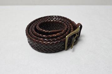Prachtige Italiaanse gevlochten leren riem - 115/44 - 135cm beschikbaar voor biedingen