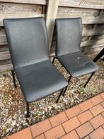 Eetkamerstoelen Echt leer, Huis en Inrichting, Stoelen, Ophalen, Gebruikt, Twee, Leer