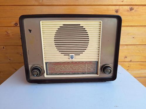 Vintage Philips BX350A buizenradio, Antiquités & Art, Antiquités | TV & Hi-Fi, Enlèvement