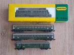 Minitrix set SBB CFF electroloc 2936 met drie wagons, Ophalen of Verzenden, Zo goed als nieuw, Fleischmann, Analoog