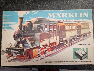 Kit de train Marklin avec 2 extensions de voies et une inter, Enlèvement ou Envoi, Utilisé