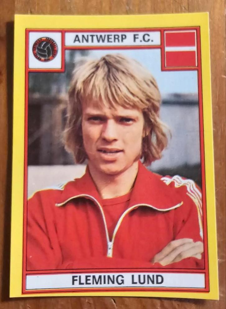 Panini Football 75 N 31 Fleming Lund Antwerp FC !, Hobby & Loisirs créatifs, Autocollants & Images, Comme neuf, Autocollant, Enlèvement ou Envoi