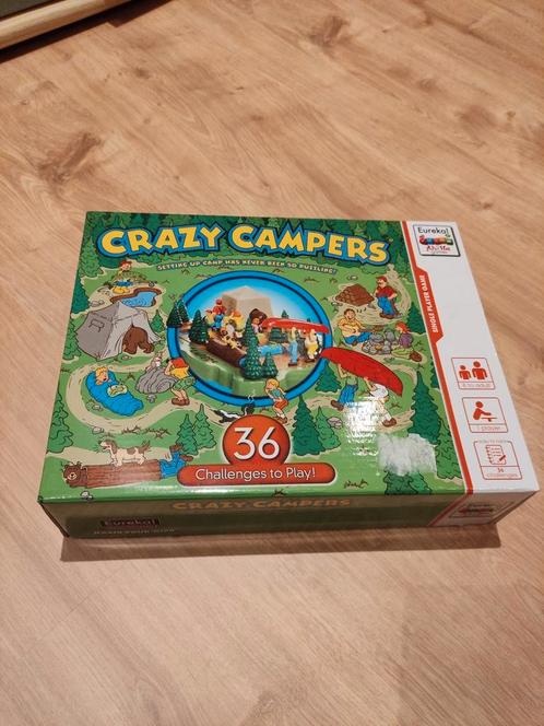 Crazy Campers - Denkspel, Hobby & Loisirs créatifs, Jeux de société | Jeux de plateau, Comme neuf, 1 ou 2 joueurs, Jeu de voyage