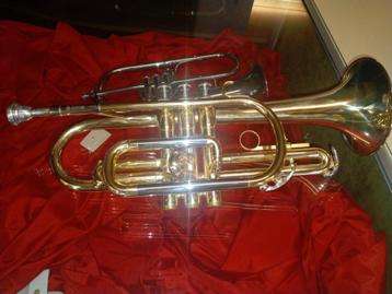 blaasinstrument cornet, Musique & Instruments, Instruments à vent | Trompettes, Enlèvement, Neuf, Trompette en si bémol