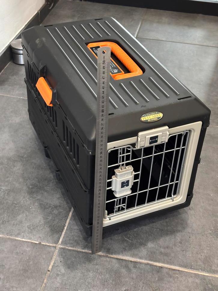 Folding Pet Carrier IRIS Ohyama –Stevig & Compact inklapbaar, Dieren en Toebehoren, Hondenbenches, Ophalen of Verzenden