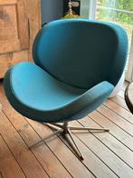 BoConcept Shelly designstoel – blauw stof, mat staal, Ophalen, Gebruikt, Stof