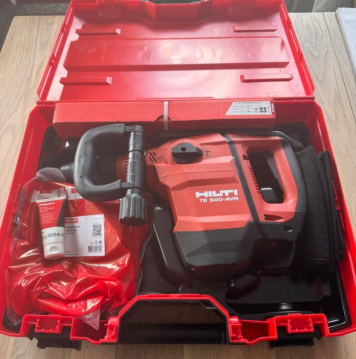 Hilti TE 500-AVR hakhamer, nieuw in originele koffer!, Doe-het-zelf en Bouw, Gereedschap | Overige machines, Nieuw, Ophalen