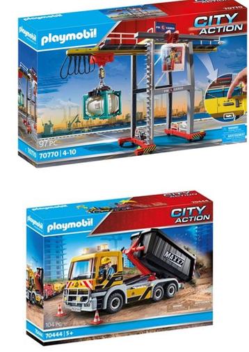 PLAYMOBIL City kraan & containersvrachtauto