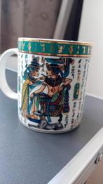 Mok Egyptische symbolen, Ophalen of Verzenden, Zo goed als nieuw