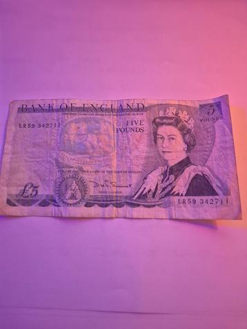 5 pound Biljet  Bank of England beschikbaar voor biedingen