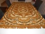 ancienne nappe tapis de table velours avec franges, Antiquités & Art, Enlèvement ou Envoi