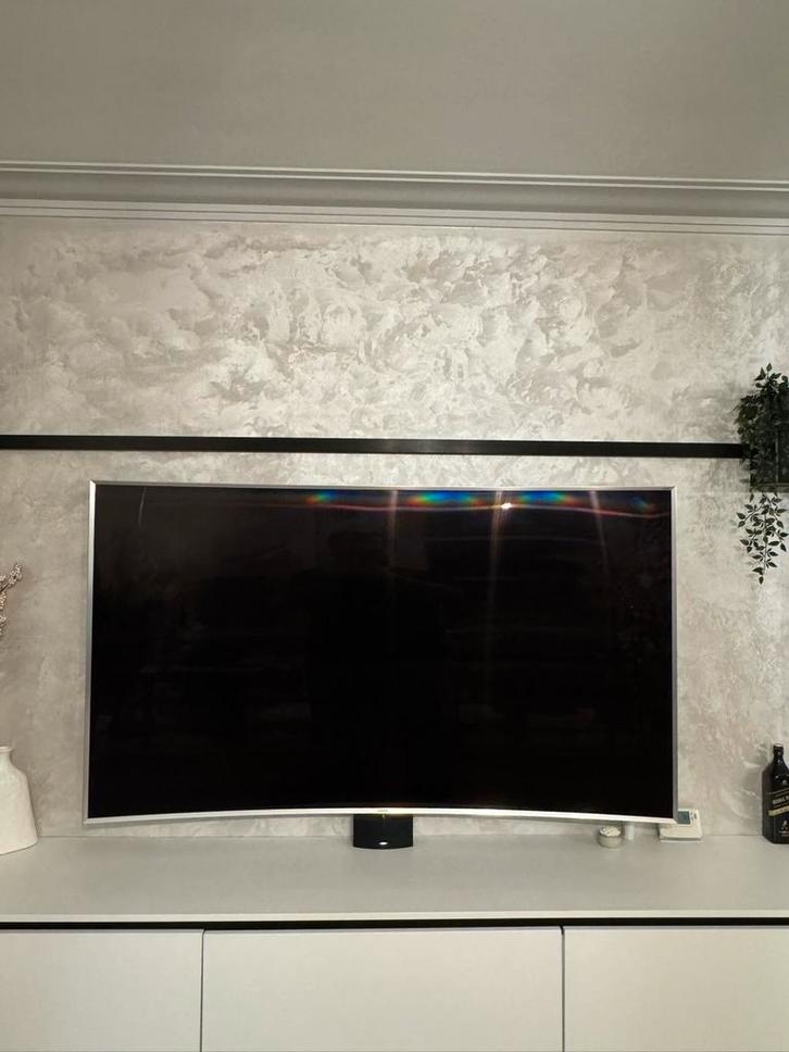 Samsung Curved 81 inch 4K TV + bose home cinema, Audio, Tv en Foto, Televisies, Zo goed als nieuw, Samsung, Ophalen