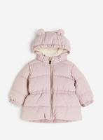 Doudoune à capuche rose clair H&M, Kinderen en Baby's, Babykleding | Maat 68, Zo goed als nieuw, H&M, Meisje, Jasje