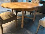 Eiken tafel te koop, Huis en Inrichting, Ophalen of Verzenden, Zo goed als nieuw, Rond