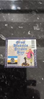 Bieretiket groot blokzijls piratenbier de scheldebrouwerij, Collections, Marques de bière, Enlèvement ou Envoi