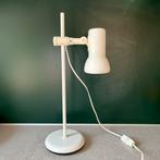 Vintage verstelbare bureaulamp tafellamp wit metaal 1980’s, Ophalen of Verzenden